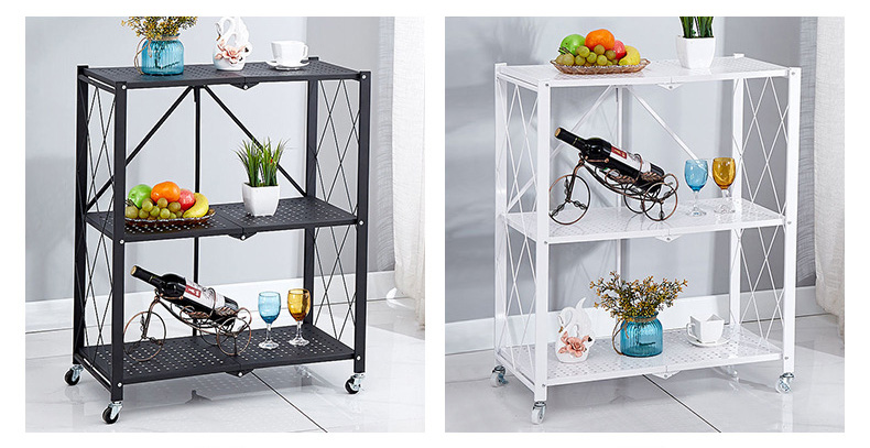 Kệ 3 tầng đựng vật dụng có bánh xe di chuyển