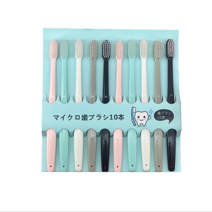Combo 10 bàn chải đánh răng dài 18cm kèm nắp bảo vệ