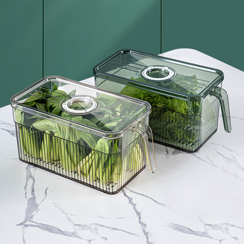 Hộp Bảo Quản Tủ Lạnh Có Tay Cầm 15x15x32cm
