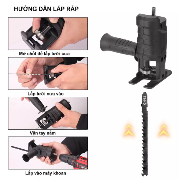 Bộ chuyển đổi máy khoan thành máy cưa (loại thường)(HĐ)