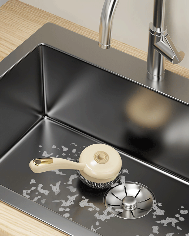 Dụng cụ chà rửa nồi xoong 2in1