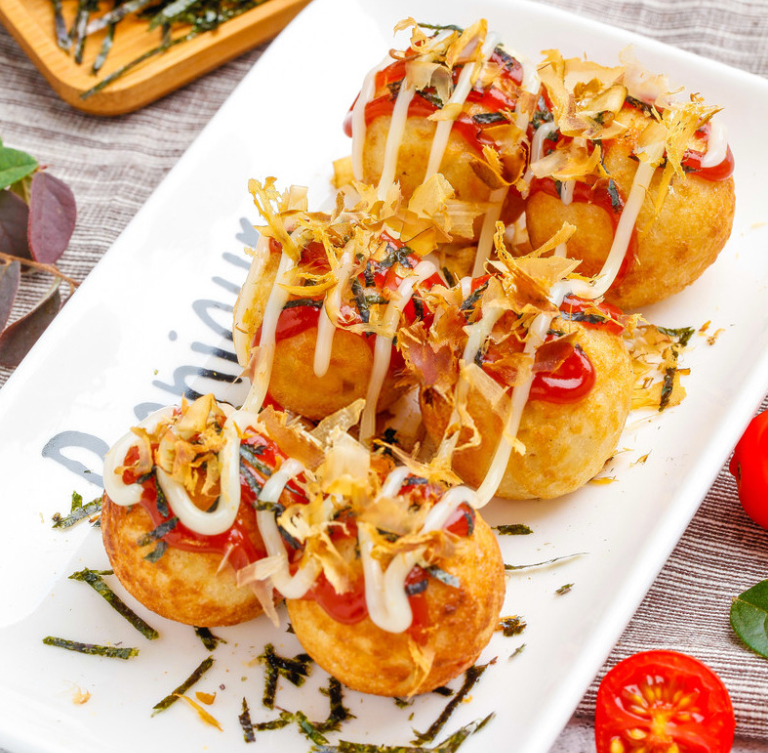 Chảo nướng viên bạch tuộc( HĐ )