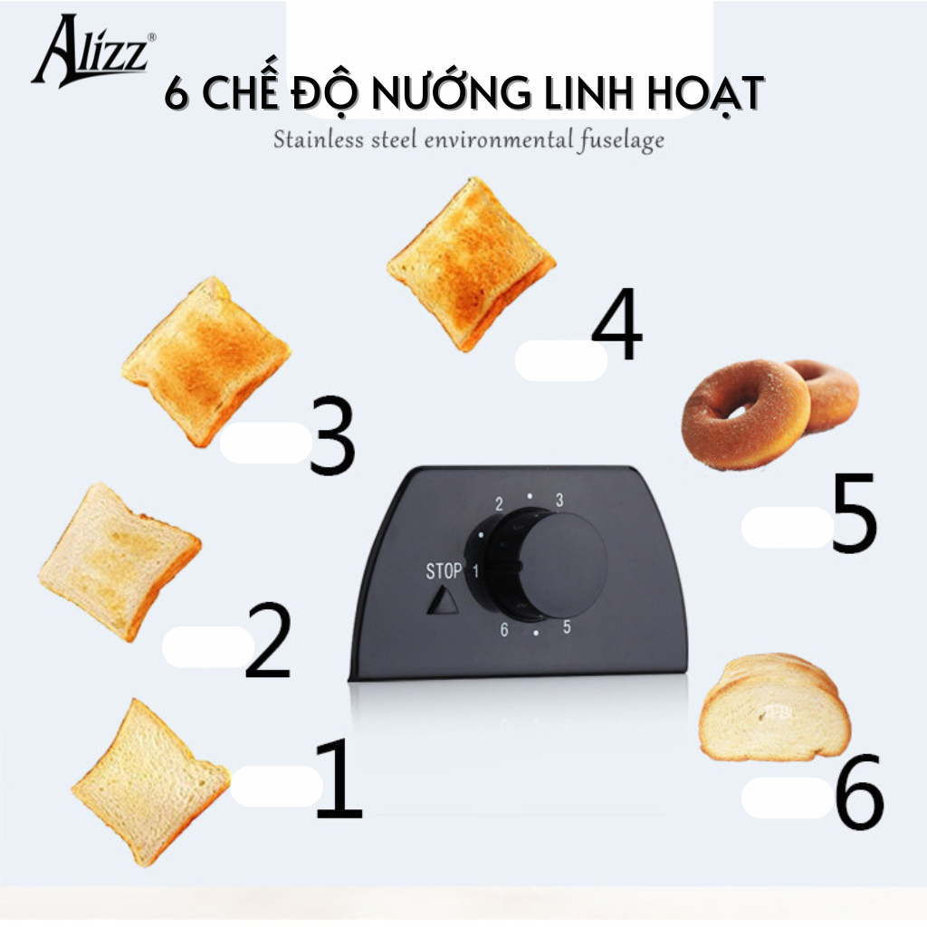 Máy Nướng Bánh Mì Sandwich ALIZZ AL-13579 ( HĐ )
