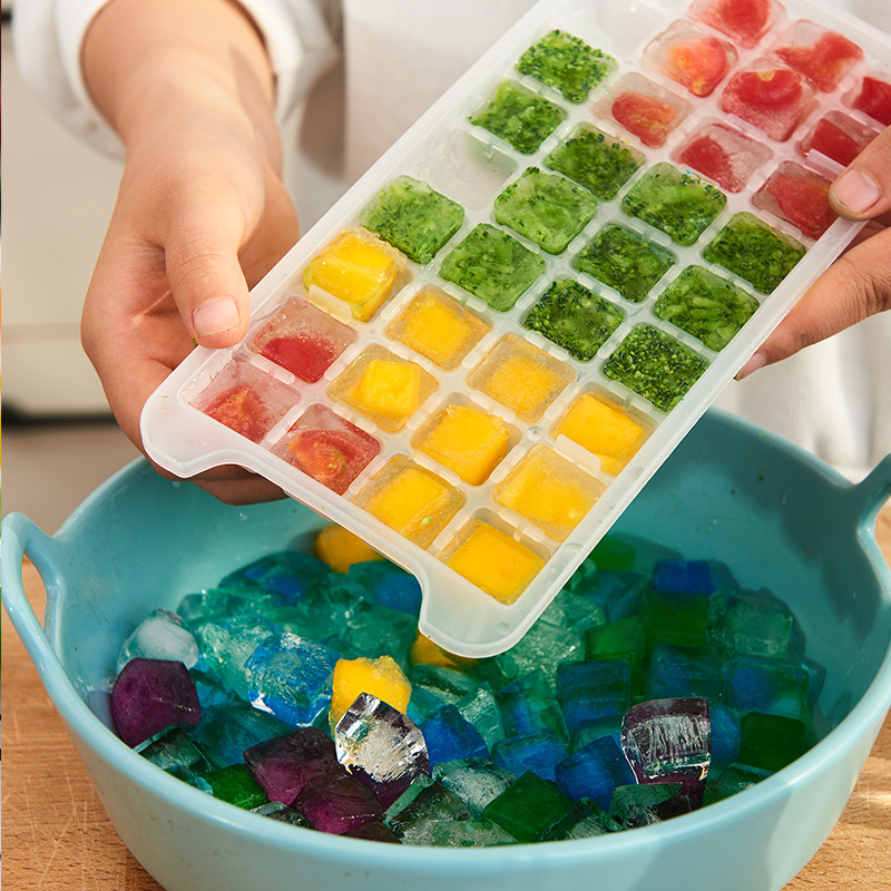 Khay làm đá viên 32 ô kèm xẻng đá