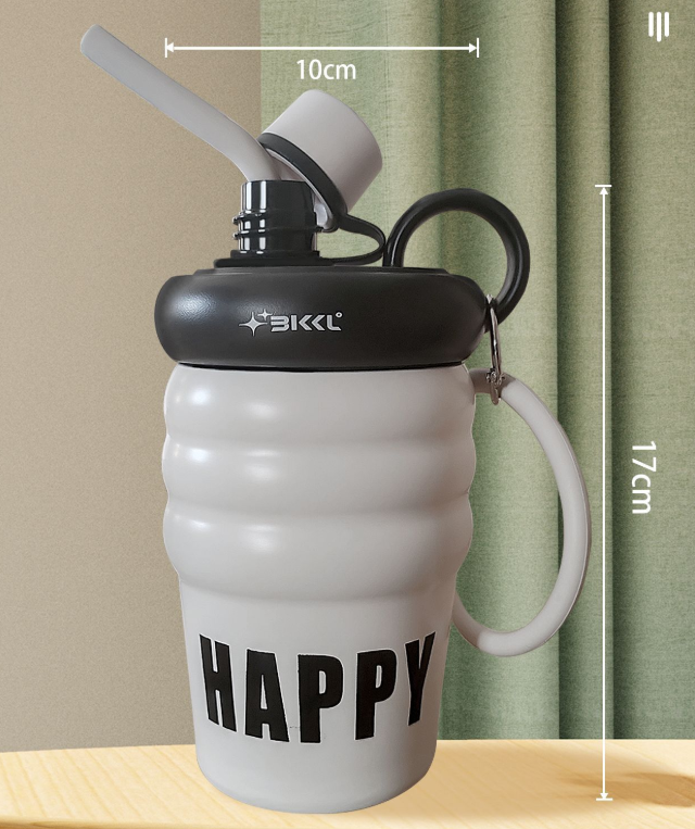 Ly cốc giữ nhiệt 400ml có quai và nắp đậy
