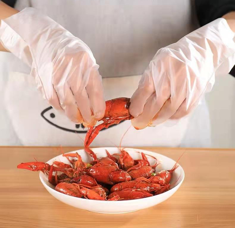 Hộp 100 Bao Tay TPE Trong Suốt Dùng Một Lần