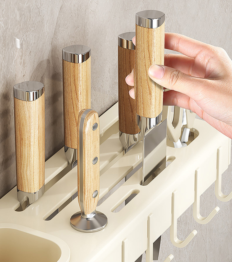 Giá Đựng Dụng Cụ Nhà Bếp Dán Tường 1 Ống