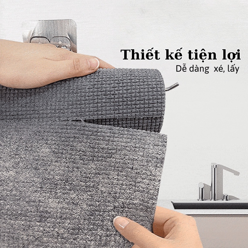 Cuộn 25 khăn lau đa năng THAN TRE có thể tái sử dụng