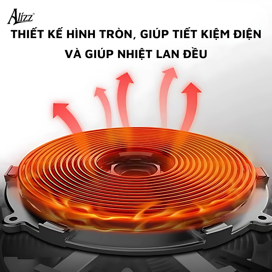Bếp từ đơn tròn AL-14040 mặt kính cường lực phím cơ