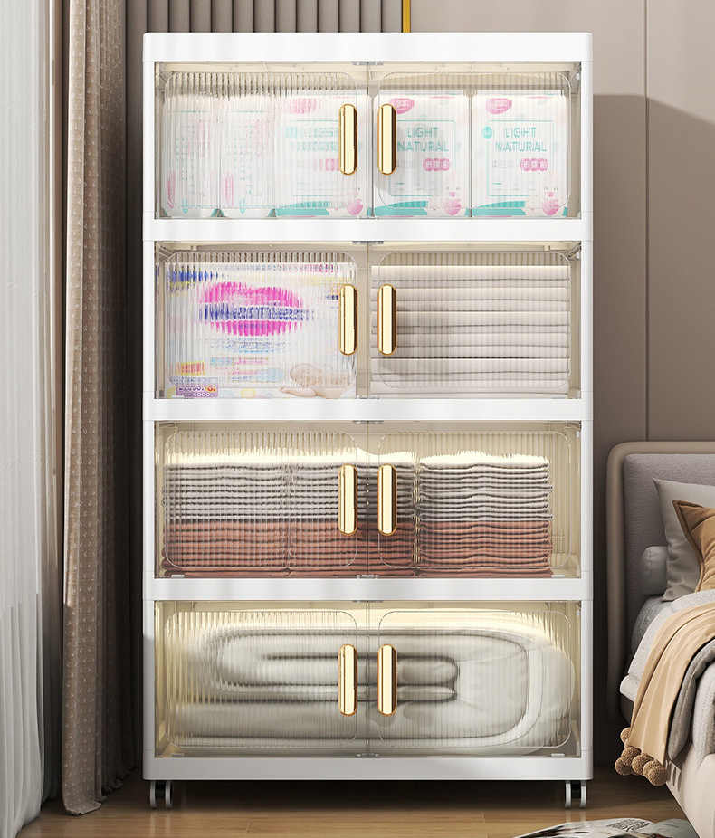 Tủ Nhựa Gấp Gọn 4 Tầng TD 70cm