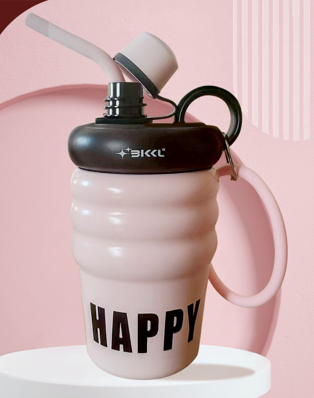 Ly cốc giữ nhiệt 400ml có quai và nắp đậy