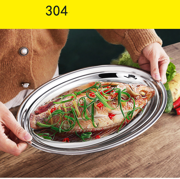 Đĩa Cá Inox Cao Cấp – Inox 304 An Toàn, Sang Trọng
