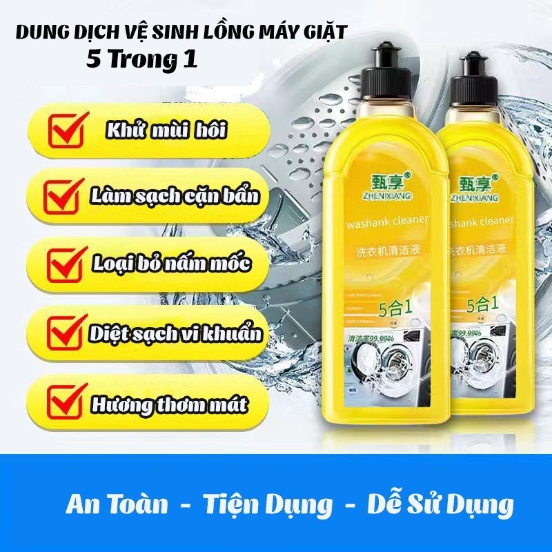 Dung Dịch Vệ Sinh Lồng Máy Giặt Màu Vàng 500ml