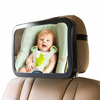 Gương chiếu hậu quan sát ghế sau xe hơi cho bé 30x19cm