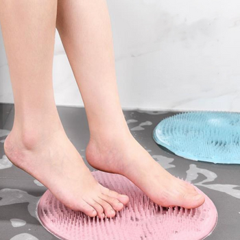 Tấm silicone massage chân đế hít hình tròn