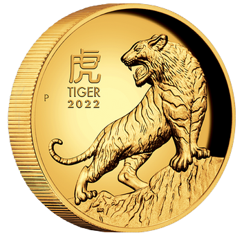 Tiền Xu Úc Con Hổ Mạ Vàng, Mạ Bạc 2022 (Tiền Lưu Niệm)