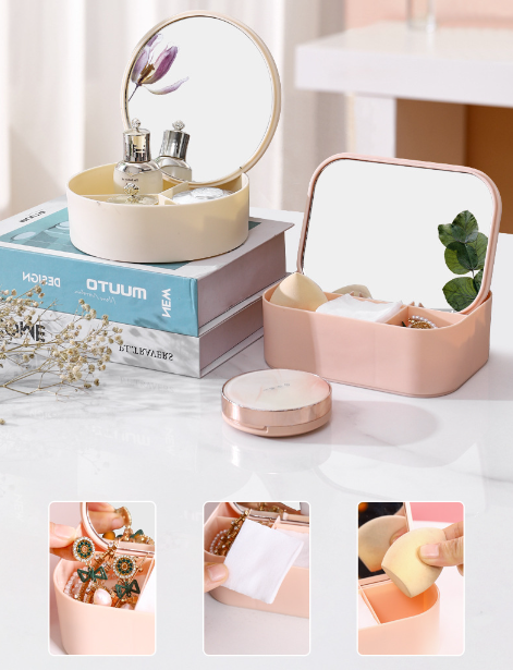Hộp đựng vật dụng kèm gương