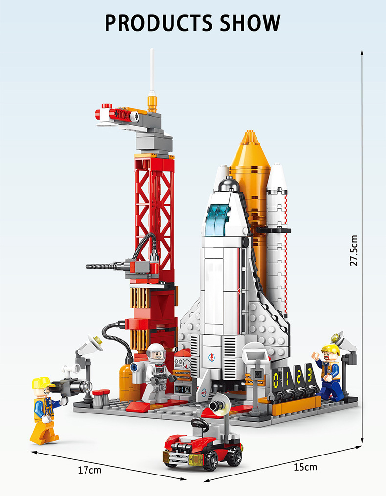 Lego tên lửa tàu vũ trụ không gian