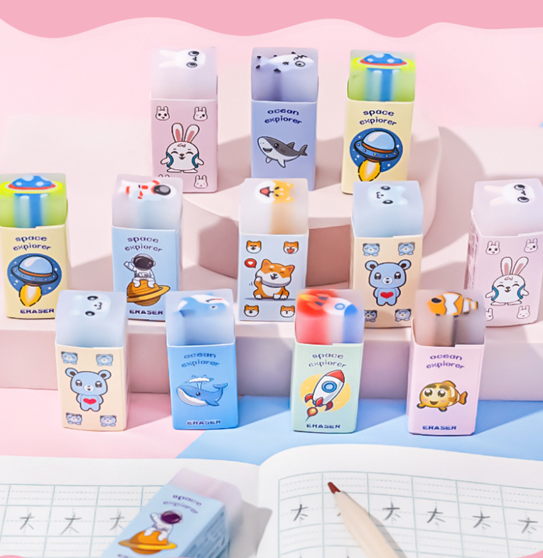 Gôm tẩy in hình hoạt hình dễ thương