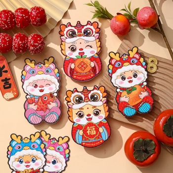 Bao lì xì hình rồng 2024 đáng yêu (6 bao)