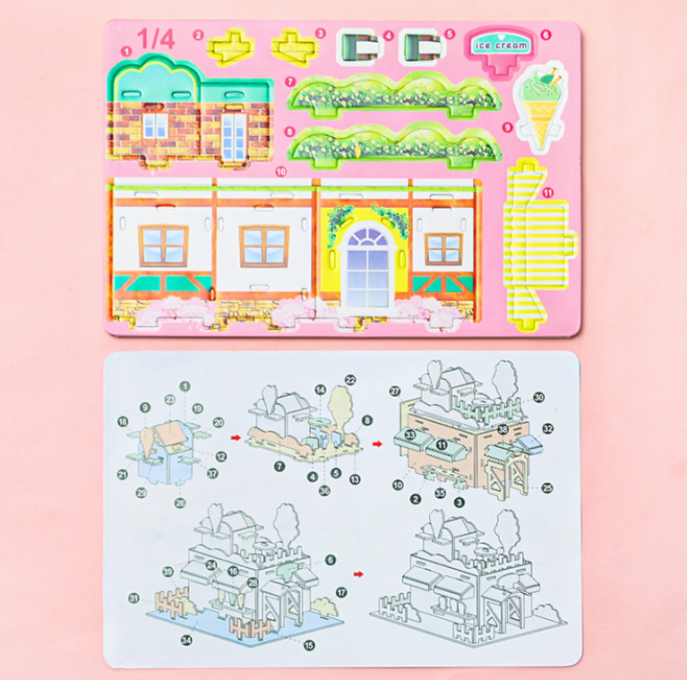 Bộ lắp ráp hình 3d cho bé