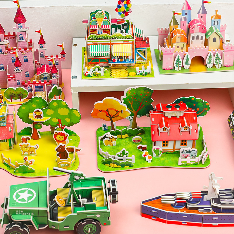 Bộ lắp ráp hình 3d cho bé