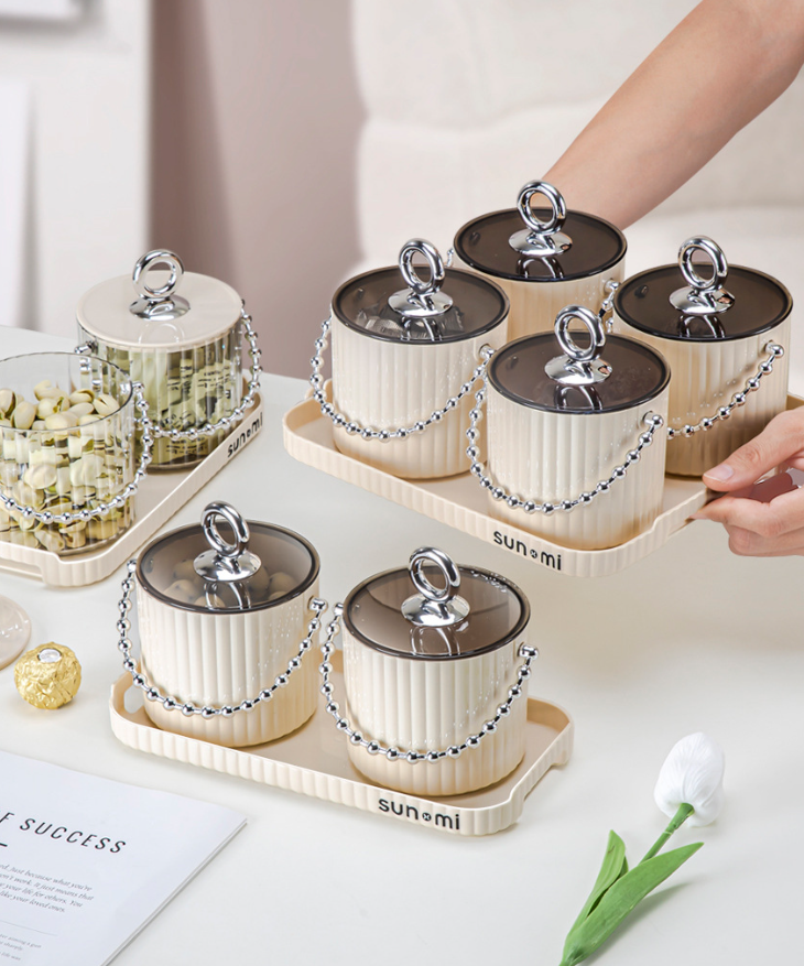 Hộp đựng bánh kèm khay SUN MI