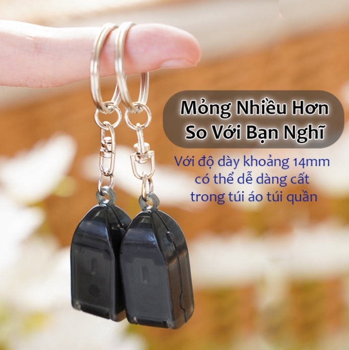 Móc khóa bấm móng gấp gọn