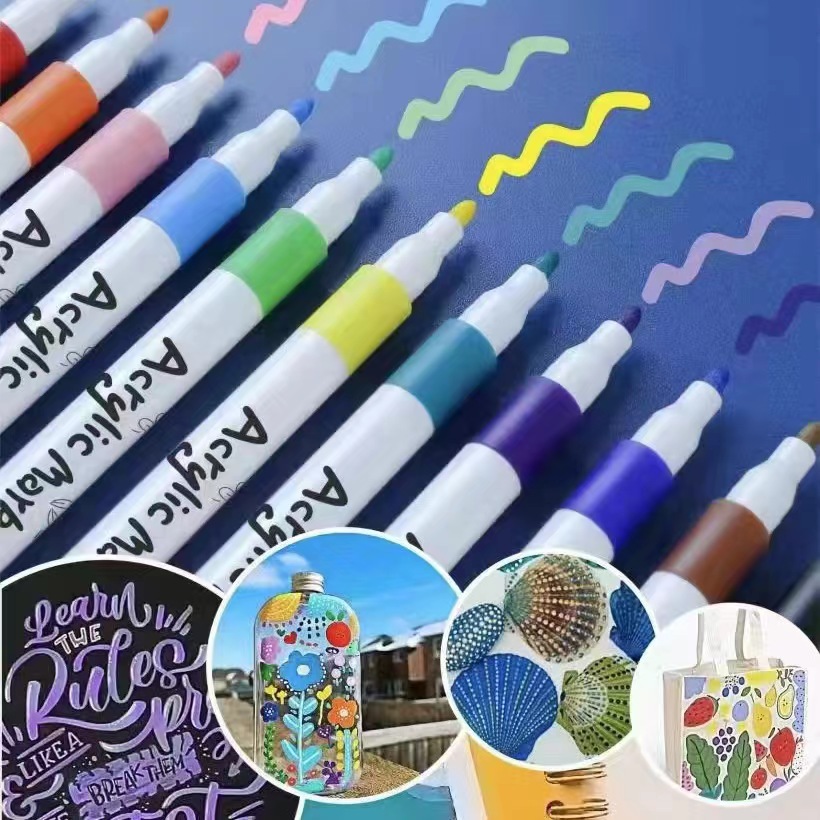 Bộ 60 Bút Màu Acrylic Marker Chống Nước