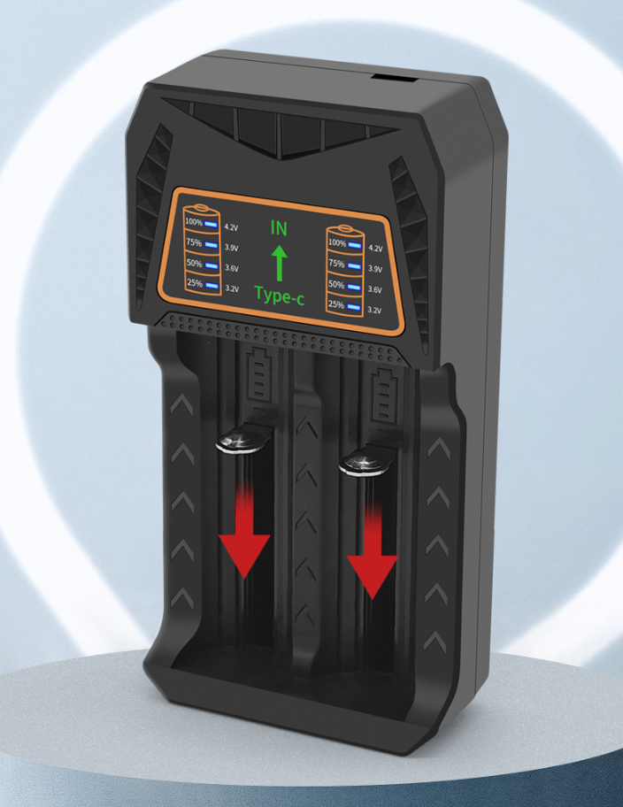 Bộ sạc pin đôi 3.7V