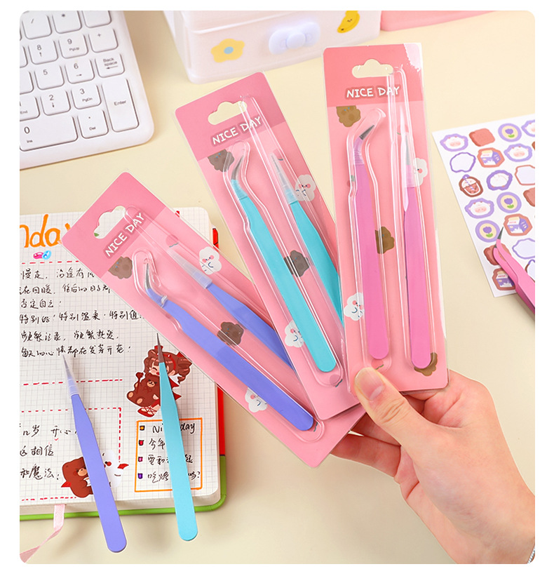 Bộ 2 nhíp đầu thẳng và cong
