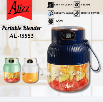 Máy Xay Sinh Tố Cầm Tay Mini 600ml ALIZZ AL-13553