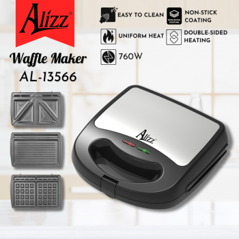 Máy Nướng Bánh 3 Khuôn 760W ALIZZ AL-13566