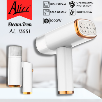 Bàn Ủi Hơi Nước Cầm Tay Gấp Gọn 1000W ALIZZ AL-13551