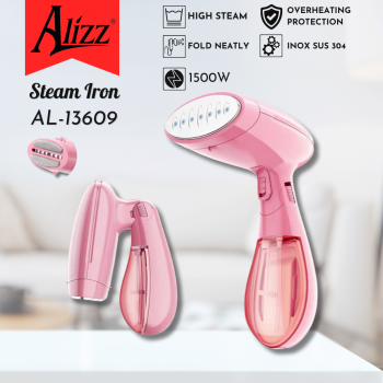 Bàn Ủi Hơi Nước Gấp Gọn Cầm Tay 1500W ALIZZ AL-13609