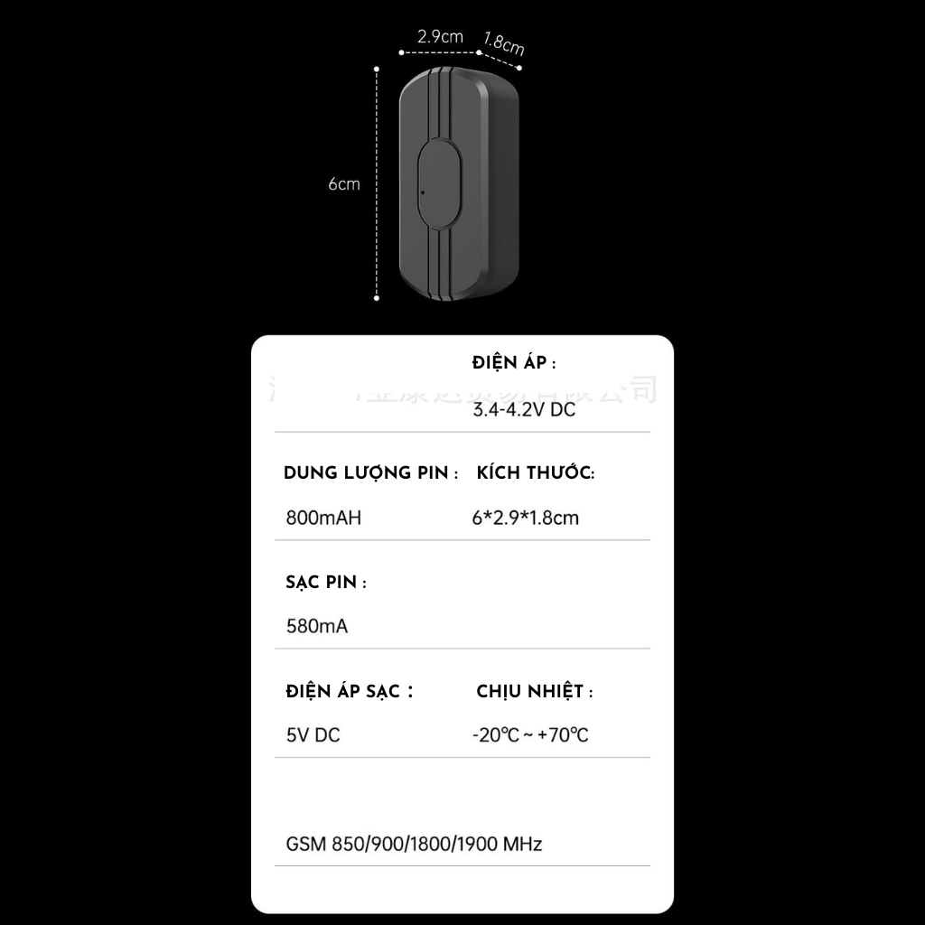 Thiết Bị Định Vị GPS PG-08 Không Dây Thông Minh