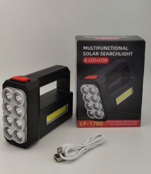 Đèn pin mặt trời cầm tay siêu sáng 1200W