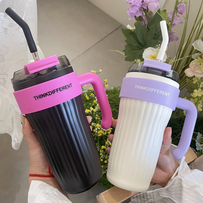LY GIỮ NHIỆT THINKDIFFERENT 950ML KÈM ỐNG HÚT