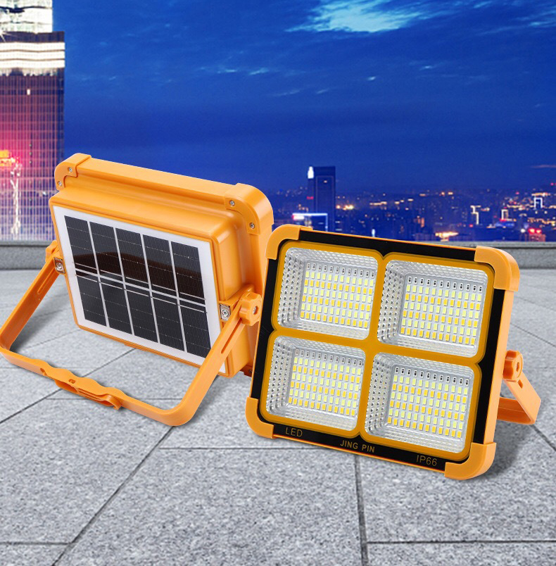 Đèn Pha Năng Lượng Mặt Trời Để Bàn 100w 5 Chế Độ