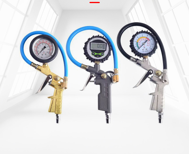 Súng Bơm Lốp Khô Có Đồng Hồ