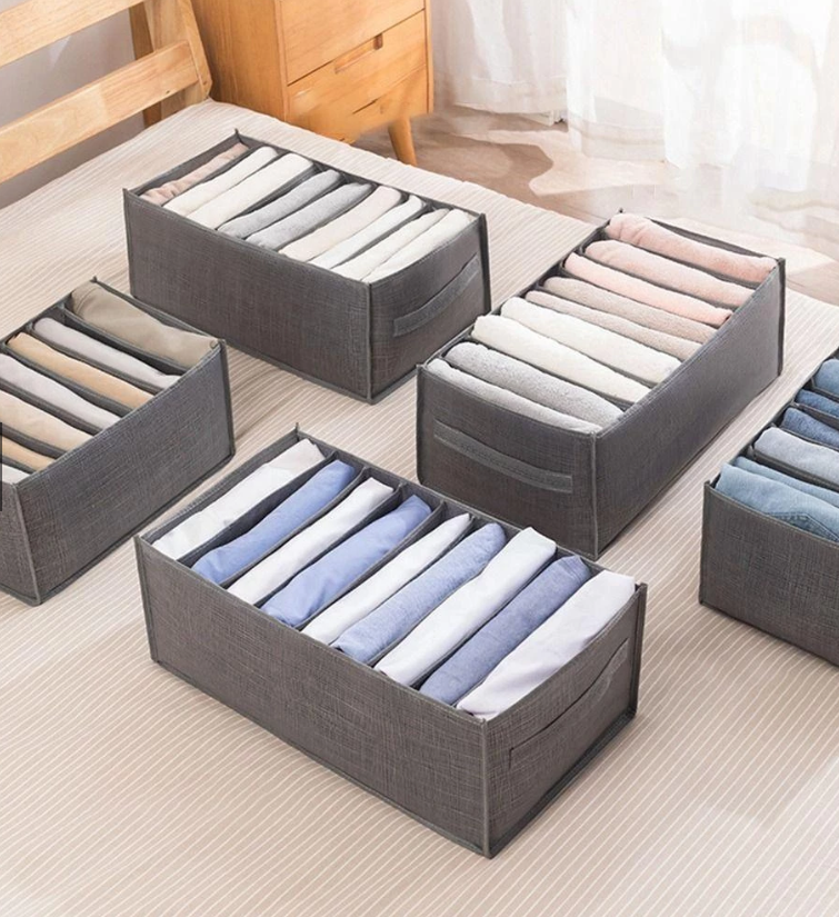 HỘP ĐỰNG QUẦN ÁO 9 NGĂN XẾP GỌN