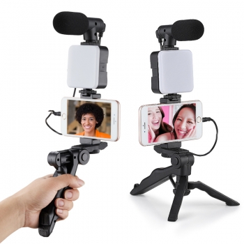 GẬY SELFIE KÈM LED , MIC LIVESTREAM AY 49 CHỐNG RUNG AY49