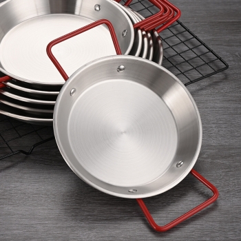 Chảo Paella hải sản bằng thép không gỉ 26cm