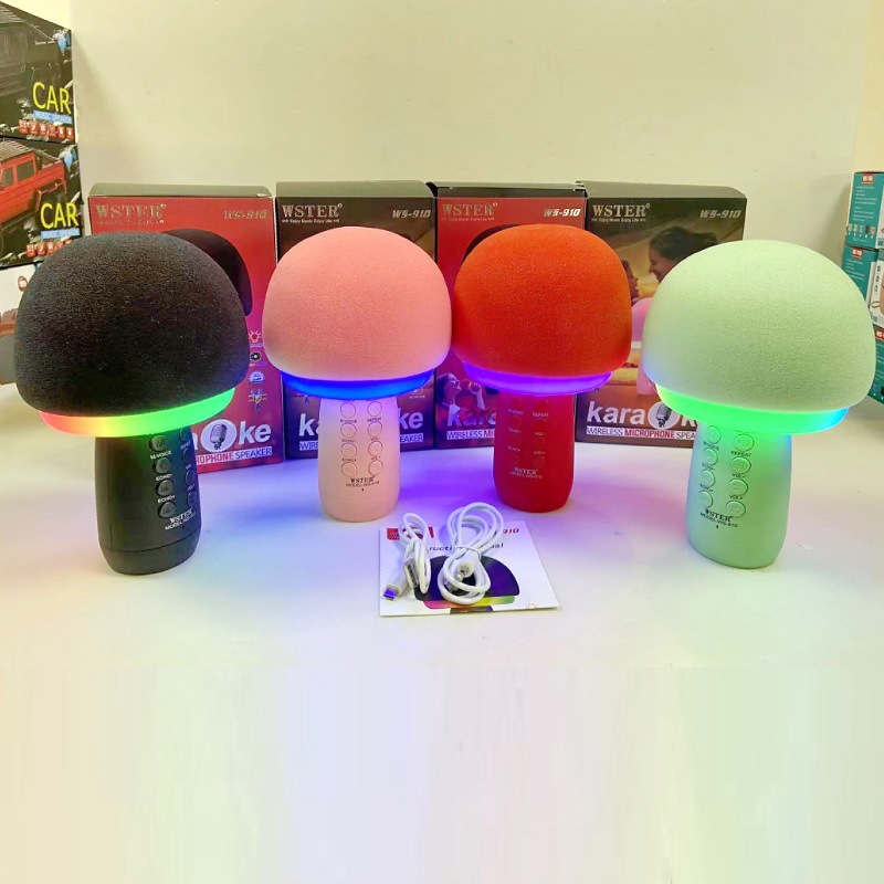 MIC KARAOKE 3IN1 WSTER WS-910 ( NHIỀU MÀU ) MIC NẤM