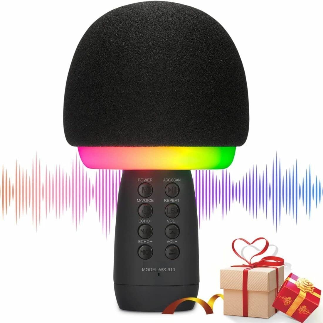 MIC KARAOKE 3IN1 WSTER WS-910 ( NHIỀU MÀU ) MIC NẤM