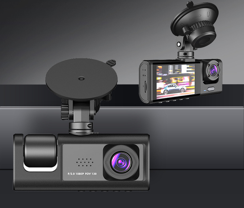 Camera Hành Trình Ô Tô C309 3 Mắt 1080P Kèm Camera Lùi