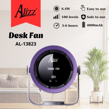 Quạt Để Bàn ALIZZ AL-13823 Màn Hình Kỹ Thuật Số 