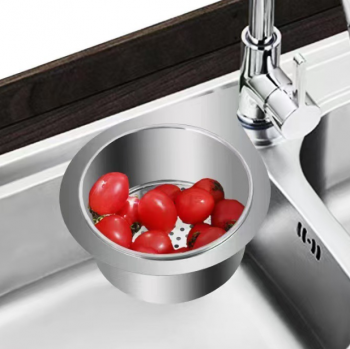 Khay lọc rác bồn rửa bằng thép không gỉ