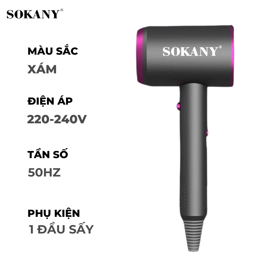 Máy Sấy Tóc 2 Chiều Nóng Lạnh 800W SOKANY SKN-14067