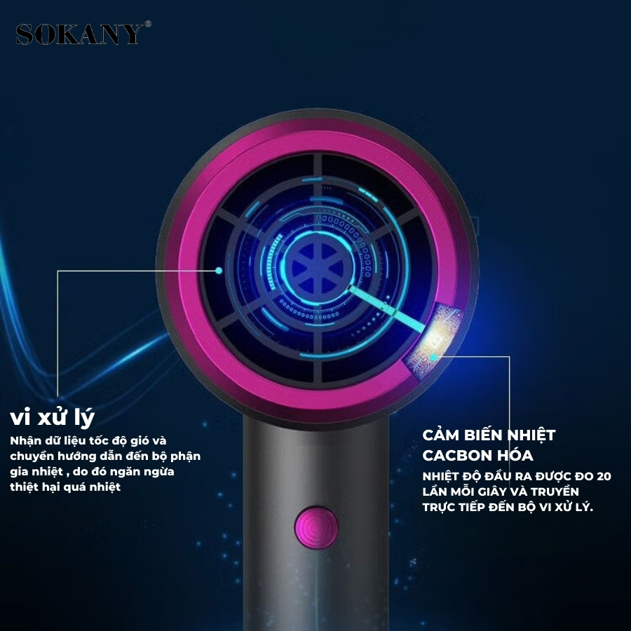 Máy Sấy Tóc 2 Chiều Nóng Lạnh 800W SOKANY SKN-14067